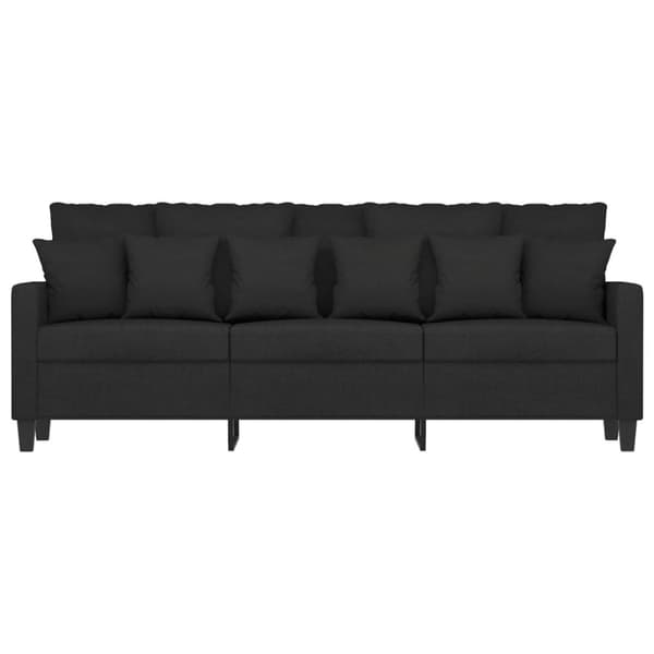 vidaXL 3-personers sofa 180 cm stof sort
