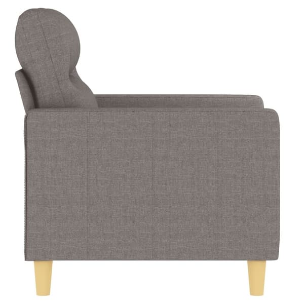 vidaXL Fåtölj taupe 60 cm tyg