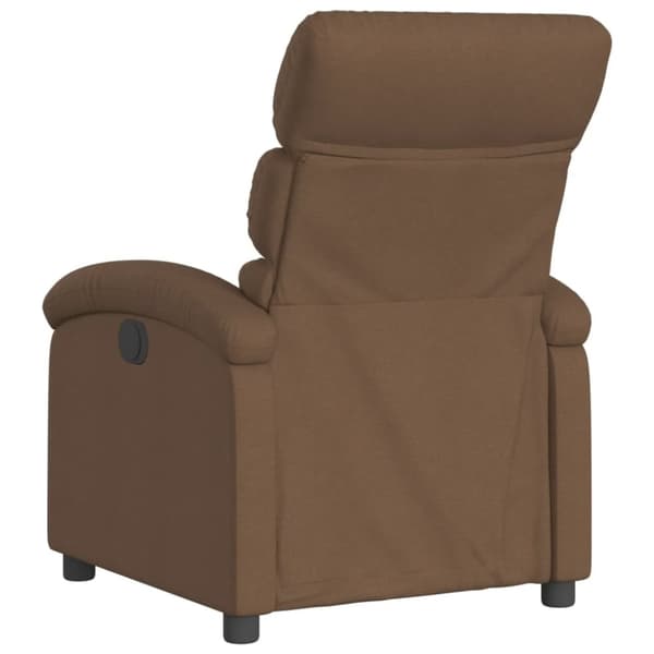 vidaXL Reclinerfåtölj brun tyg