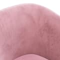Miniatyrbild 5 av 8: vidaXL Fåtölj med fotpall rosa sammet