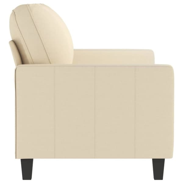 vidaXL 2-personers sofa 140 cm stof cremefarvet