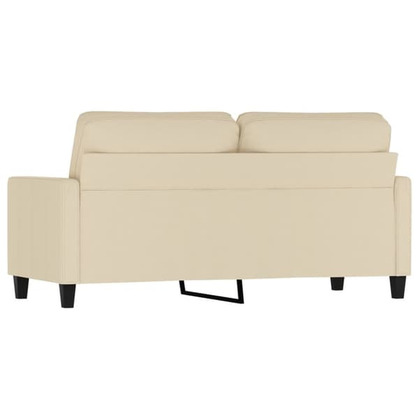 vidaXL 2-personers sofa 140 cm stof cremefarvet