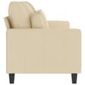 Miniatyrbillede 4 af 8: vidaXL 3-personers sofa 180 cm stof cremefarvet