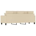 Miniatyrbillede 5 af 8: vidaXL 3-personers sofa 180 cm stof cremefarvet