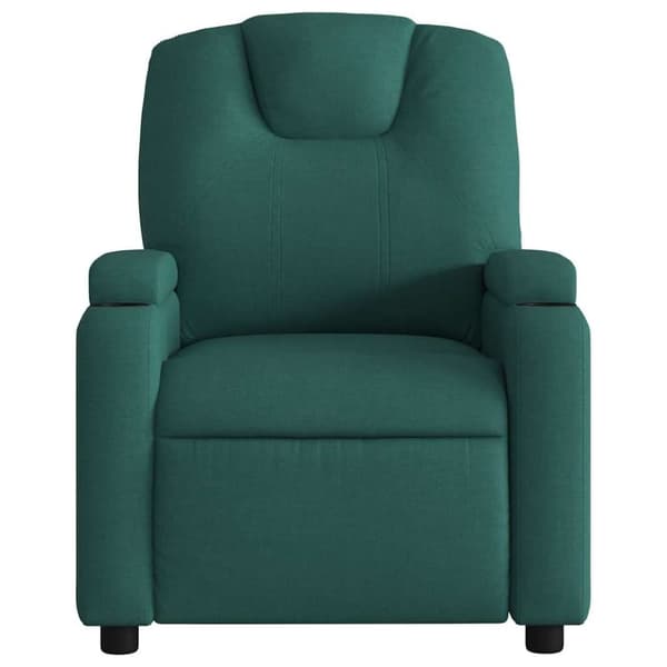 vidaXL Massagefåtölj mörkgrön tyg