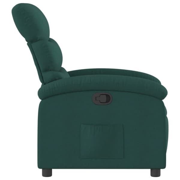 vidaXL Reclinerfåtölj mörkgrön tyg
