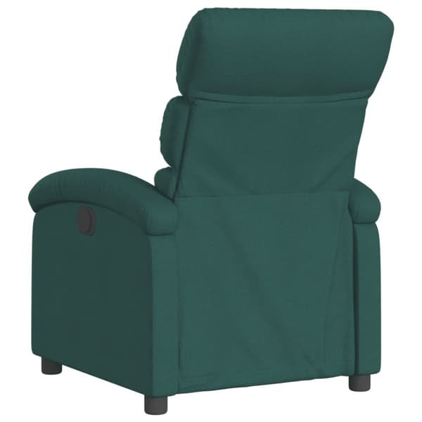 vidaXL Reclinerfåtölj mörkgrön tyg