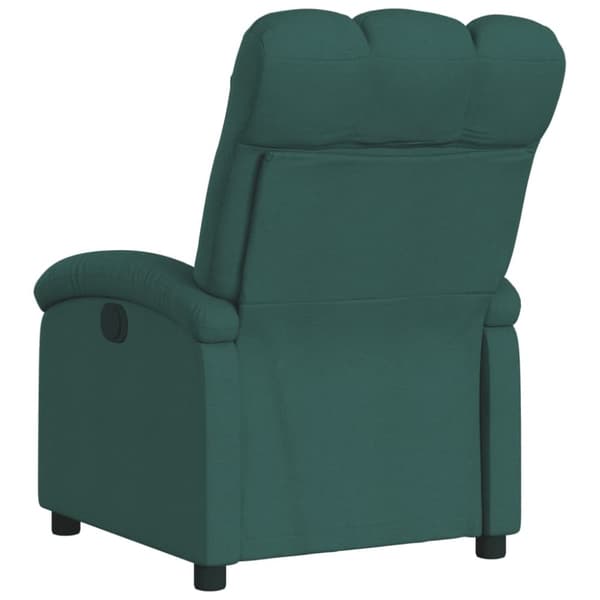 vidaXL Reclinerfåtölj mörkgrön tyg