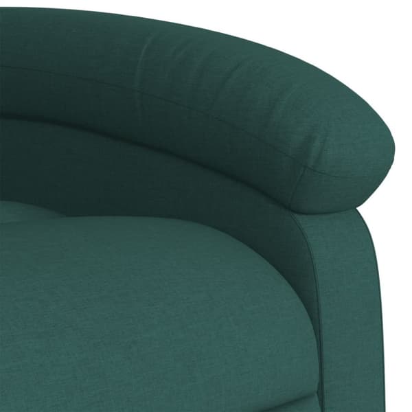 vidaXL Reclinerfåtölj mörkgrön tyg