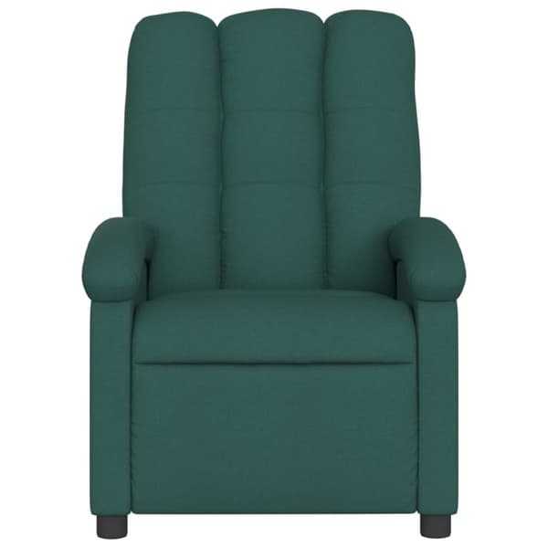 vidaXL Reclinerfåtölj mörkgrön tyg