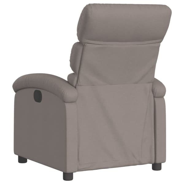 vidaXL Reclinerfåtölj taupe tyg