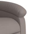 Miniatyrbild 9 av 11: vidaXL Reclinerfåtölj taupe tyg