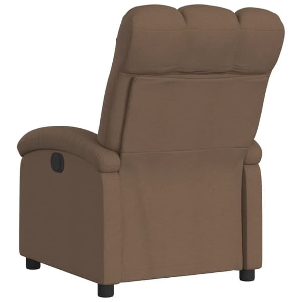 vidaXL Reclinerfåtölj brun tyg
