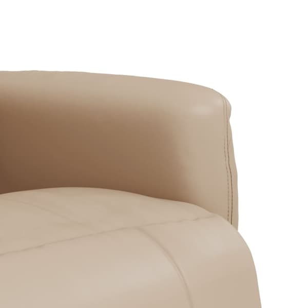 vidaXL Reclinerfåtölj med fotstöd cappuccino konstläder