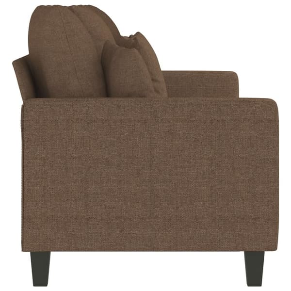 vidaXL 3-sitssoffa brun 180 cm tyg