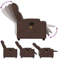 Miniatyrbillede 6 af 8: vidaXL massagestol kunstlæder brun