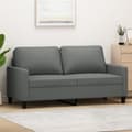 Miniatyrbillede 8 af 8: vidaXL 2-personers sofa 140 cm stof mørkegrå