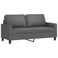 Miniatyrbillede 1 af 8: vidaXL 2-personers sofa 140 cm stof mørkegrå