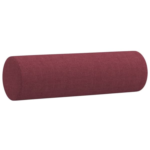 vidaXL 2-sits soffa med prydnadskuddar vinröd 140 cm tyg
