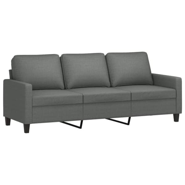 vidaXL sofasæt 4 dele med hynder stof mørkegrå