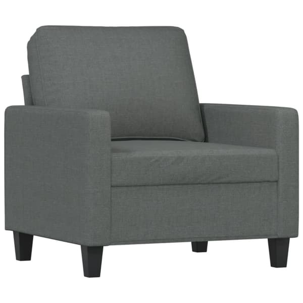 vidaXL sofasæt 4 dele med hynder stof mørkegrå