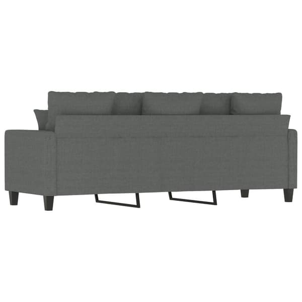 vidaXL 3-sitssoffa mörkgrå 180 cm tyg
