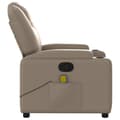 Miniatyrbild 4 av 11: vidaXL Massagefåtölj cappuccino konstläder