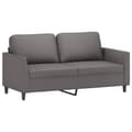 Miniatyrbillede 1 af 8: vidaXL 2-personers sofa 140 cm kunstlæder grå