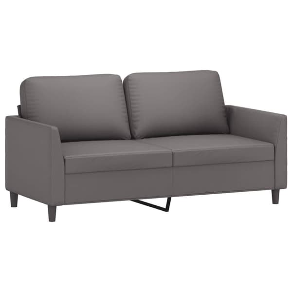 vidaXL 2-personers sofa 140 cm kunstlæder grå