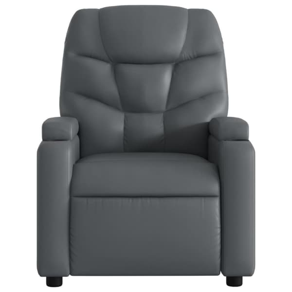 vidaXL Reclinerfåtölj grå konstläder