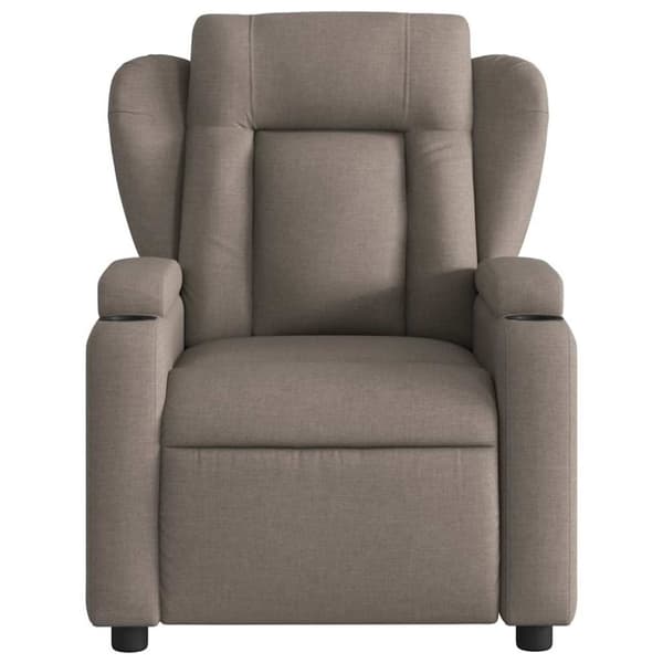 vidaXL Massagefåtölj taupe tyg