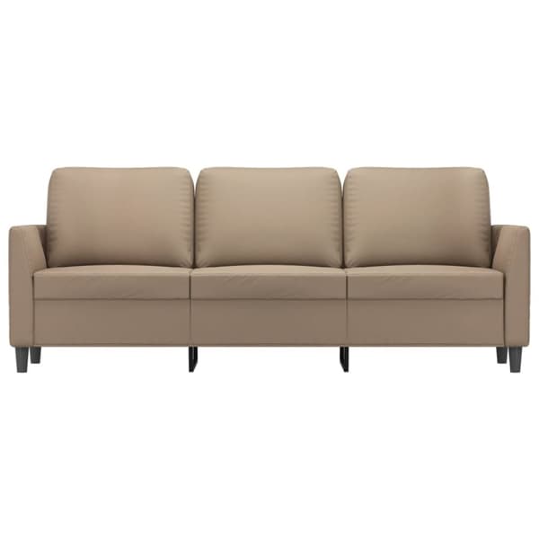 vidaXL 3-personers sofa 180 cm kunstlæder cappuccino