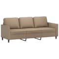 Miniatyrbillede 1 af 8: vidaXL 3-personers sofa 180 cm kunstlæder cappuccino