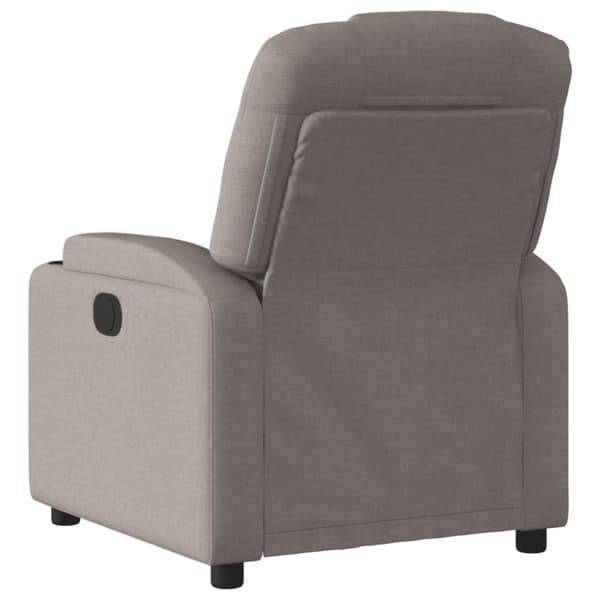 vidaXL Reclinerfåtölj taupe tyg