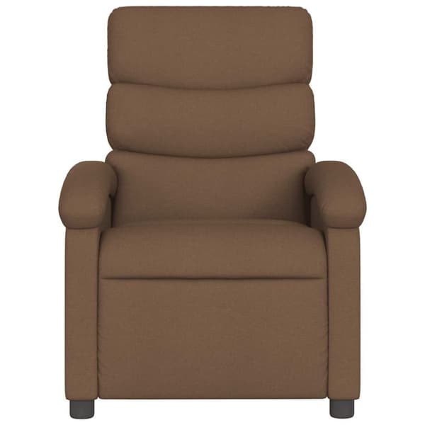 vidaXL Massagefåtölj brun tyg