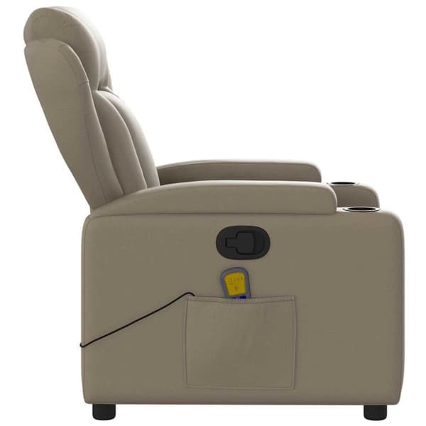 vidaXL massagestol kunstlæder cappuccino