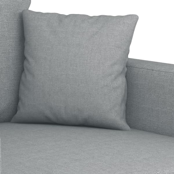 vidaXL sofasæt 3 dele med hynder stof lysegrå