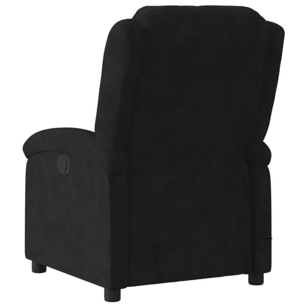 vidaXL Reclinerfåtölj svart sammet