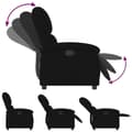 Miniatyrbild 6 av 11: vidaXL Reclinerfåtölj svart sammet