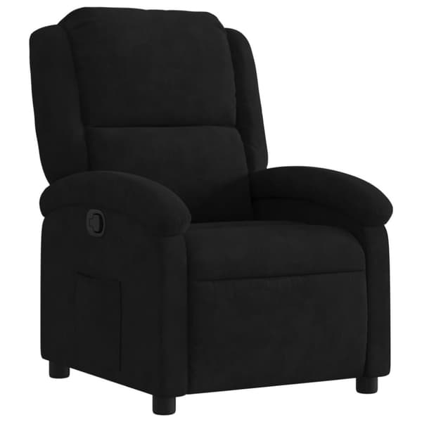 vidaXL Reclinerfåtölj svart sammet