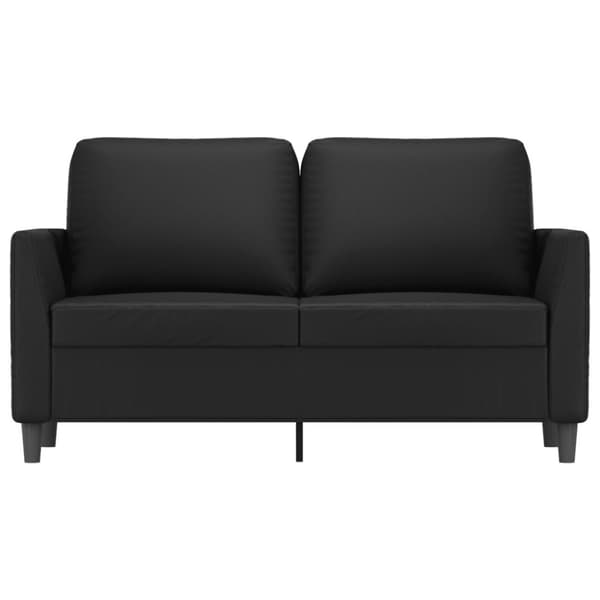 vidaXL 2-sitssoffa svart 120 cm konstläder