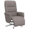 Miniatyrbild 1 av 9: vidaXL Reclinerfåtölj med fotstöd taupe tyg
