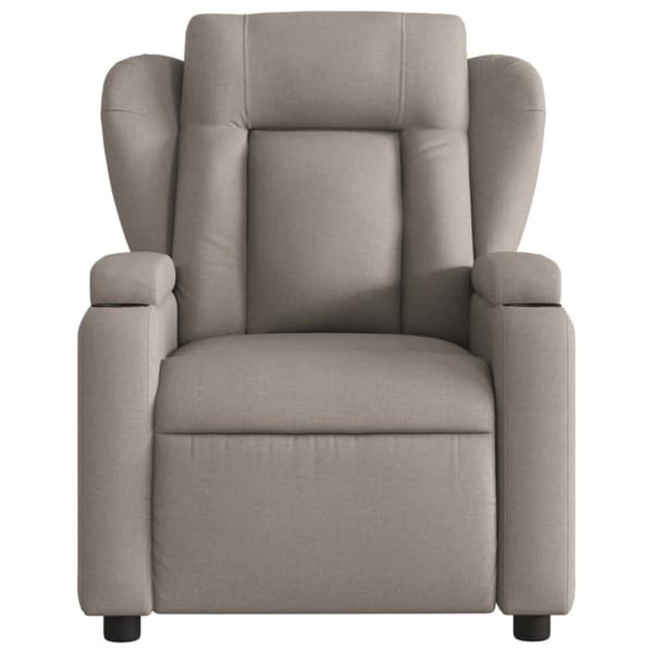 vidaXL Reclinerfåtölj taupe tyg