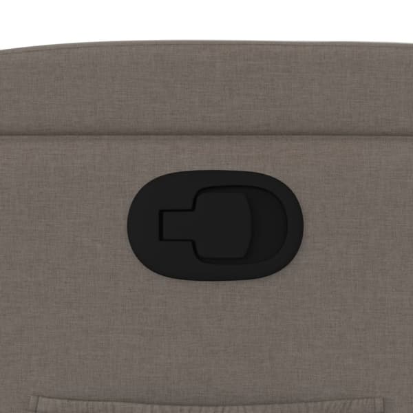 vidaXL Reclinerfåtölj taupe tyg