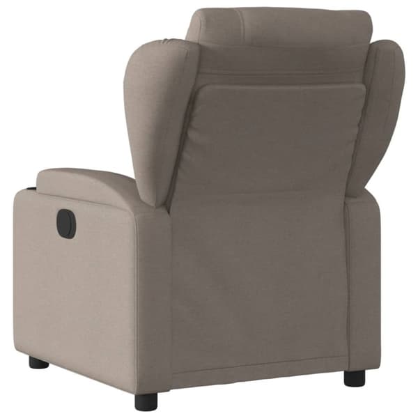 vidaXL Reclinerfåtölj taupe tyg