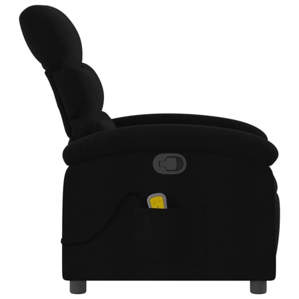 vidaXL Massagefåtölj svart tyg