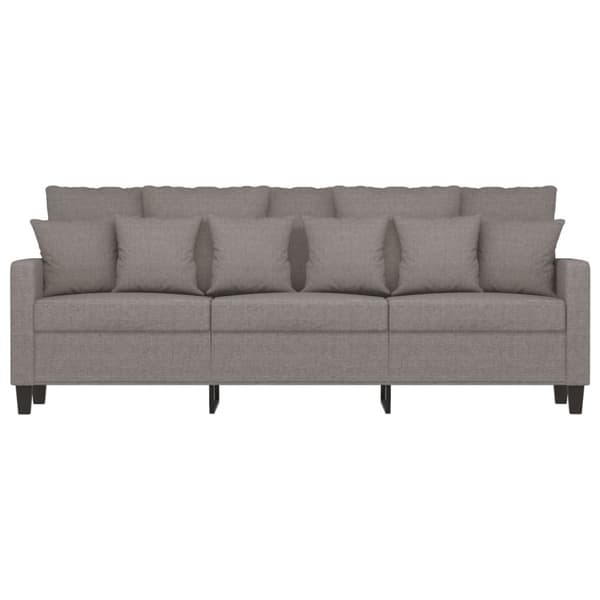 vidaXL 3-sitssoffa taupe 180 cm tyg