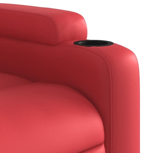 vidaXL Reclinerfåtölj röd konstläder