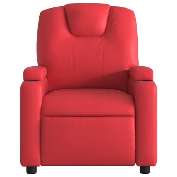 vidaXL Reclinerfåtölj röd konstläder