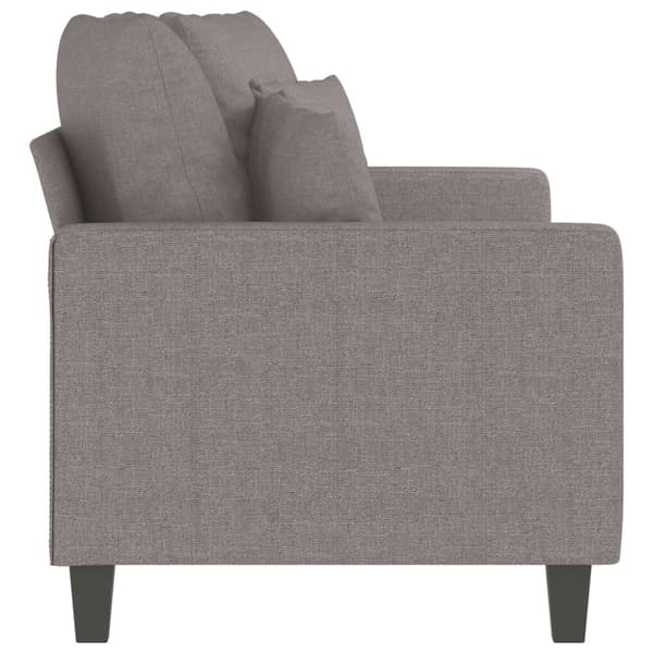vidaXL 2-sitssoffa taupe 140 cm tyg
